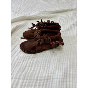 Baby Unbranded Brown Moccasins suede Leather